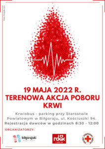 terenowa akcja poboru krwi maj 2022