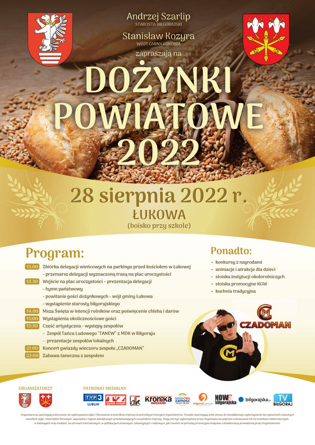 plakat dozynki powiatowe 2022